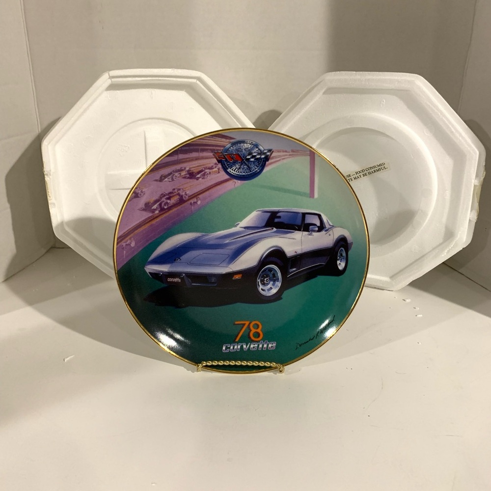 Franklin Mint 1978 Corvette Plate # JA4727